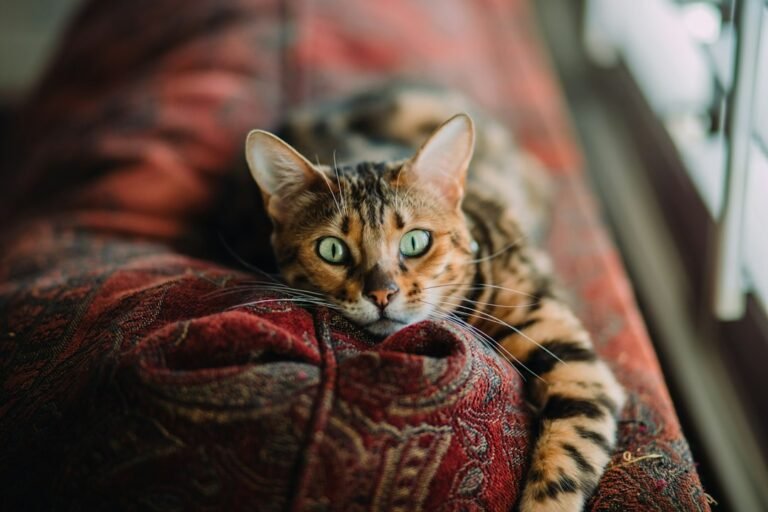 American Shorthair cat at home
